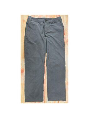 Under Armour Mens Gray Striped Performance Pants 34x32